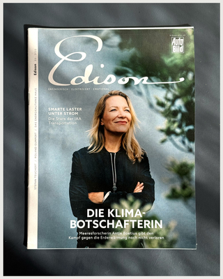 Cover Portrait of Antje Boetius for Edison Magazine 03/22